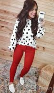 img 1 attached to Stay Stylish And Sweet With Valphsio'S Long Sleeve Heart Print Blouse For Women review by Andrew Jones