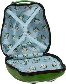 img 1 attached to Fun And Durable Frog Hardside Spinner Luggage For Kids - Rockland Jr. My First Carry-On
