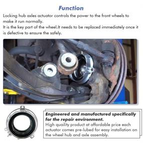 img 1 attached to 🔧 Front Right and Left Axle Actuator Replacement for 4-Wheel Drive 4x4 4WD Auto Locking Hubs on 2004-2015 F150, 2003-2015 Expedition, 2003-2015 Lincoln Navigator - Part# 7L1Z3C247A AP1034K