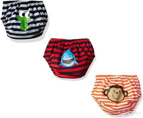 img 4 attached to 👶 KIKO & MAX Baby Boys' Reusable Swim Diapers - Triple Absorbency Pack