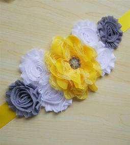 img 3 attached to Flowers Maternity Wedding Romantic Flowers Women's Accessories - Belts