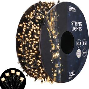 img 4 attached to Brighten Up Your Holiday Season With Joiedomi'S 1000 LED Christmas String Lights - Perfect For Indoor And Outdoor Decorations, Trees, Eaves And More!