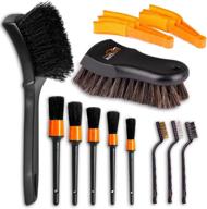 mateauto car detailing brushes: complete 12pcs car carpet brush set for comprehensive interior and exterior cleaning - ccts-012 logo