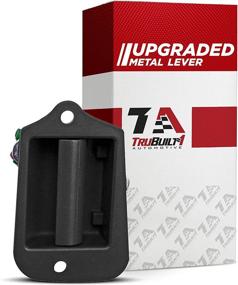 img 4 attached to 🚪 T1A Interior Third Door Handle for 1996-2003 Chevy S-10, GMC Sonoma, Isuzu Hombre - Rear Left Inside, Black Color, T1A-15760310-M