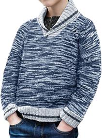 img 4 attached to 👕 Boyoo Knitted Sweater: Long Fashion Pullovers for Boys' Clothing - Shop Sweaters