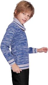 img 1 attached to 👕 Boyoo Knitted Sweater: Long Fashion Pullovers for Boys' Clothing - Shop Sweaters