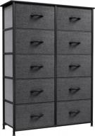 комод yitahome с 10 ящиками - башня для хранения ткани для спальни, гостиной, прихожей и гардеробных логотип