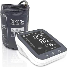 img 4 attached to Automatic Upper Arm Blood Pressure Monitor With Large LED Backlight - Accurate BP Machine With 2 User Memory - 99 Memory Capacity And Large Cuff - Batteries Included