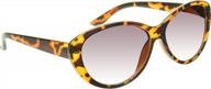 women's prosport cat eye reading sunglasses: full lens tinted & oversize, not bifocal! logo
