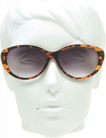 img 2 attached to Женские солнцезащитные очки ProSPORT для чтения «кошачий глаз»: полные линзы, затемненные и большого размера, НЕ ДВОЙНЫЕ!