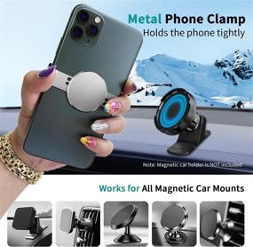 img 3 attached to Metal Phone Clamp For Magnet Car Mounts [Easy Install &Amp