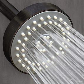 img 3 attached to 🚿 ShowerMaxx Choice Series 4 inch High Pressure Shower Head with 5 Spray Settings - Oil Rubbed Bronze Finish for MAXX-imized Shower Experience