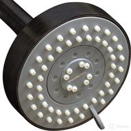 🚿 showermaxx choice series 4 inch high pressure shower head with 5 spray settings - oil rubbed bronze finish for maxx-imized shower experience logo