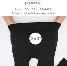 img 2 attached to 🏻 Techcity Girls' Clothing: Elastic Leggings - Stretchy, Size 136-150, via Leggings