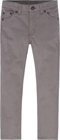 img 4 attached to 👖 Levis Boys Slim Brushed Pants: Stylish and Comfortable Boys' Clothing at Pants