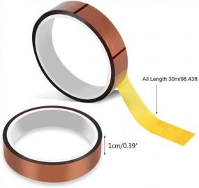 img 1 attached to 36 ярдов рулонов термоленты: высокотемпературные, без остатков и идеально подходят для термопередачи.
