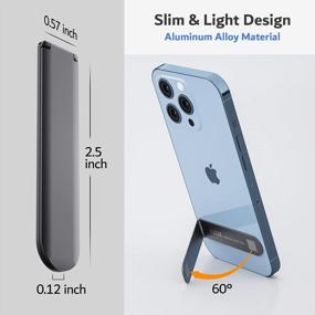 img 2 attached to PZOZ Phone Kickstand: универсальная горизонтальная и вертикальная подставка для iPhone 13 и Samsung Galaxy S22