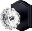 add vintage charm to your home interior with clctk antique crystal glass door knobs in matte black finish logo