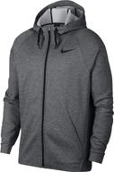 nike therma training charcoal heather logo