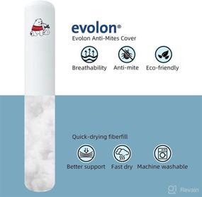 img 3 attached to Baby Side Sleeper Anti-Roll Pillow with Evolon Cover - Newborns Hug, Back, and Leg Positioner - Infant Bed Rail Bumpers - 2Pack, 4*23.5inch