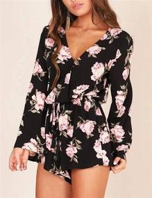 img 1 attached to Relipop Fashion Sleeves Playsuit Jumpsuit Women's Clothing ~ Jumpsuits, Rompers & Overalls