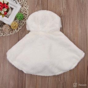 img 2 attached to Villagepageme Newborn Baby Girls Winter Warm Hooded Cloak Poncho Jacket Outwear: Cozy and Cute Clothes