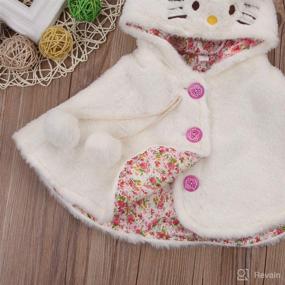 img 1 attached to Villagepageme Newborn Baby Girls Winter Warm Hooded Cloak Poncho Jacket Outwear: Cozy and Cute Clothes