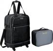 compact and convenient: biaggi zipsak micro fold spinner carry-on suitcase in black - 22-inch luggage from shark tank logo