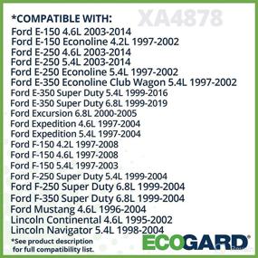 img 2 attached to 🚗ЭКО-ГАРД XA4878 Престижный воздушный фильтр двигателя: Ford F-150, Expedition, E-350, F-250 Super Duty, e-250, Мустанг, e-150 (1996-2019) - Высокопроизводительный заменяемый фильтр