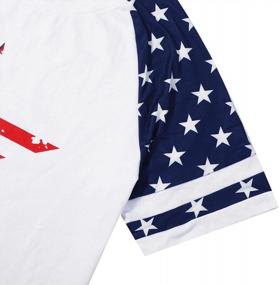 img 1 attached to Show Your Patriotism In Style With This Star Print Colorblock Shirt For Women - Perfect For 4Th Of July!