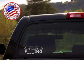 img 1 attached to 🐟 Sundown's Funny Dirty Fishing Car Decal Sticker - Ideal for Cars, Trucks, Vans, Walls, and Laptops - White, 7 x 2.75 inches - SGD000020