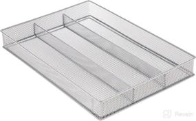 img 3 attached to 🗄️ Copco 2555-7872 Large 3-Part Mesh In-Drawer Utensil Organizer, 16.1 x 11.5-Inch