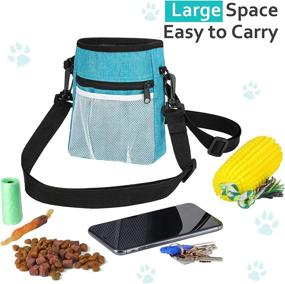 img 3 attached to Weewooday Dog Training Kit - 1 Treat Pouch, 2 Clickers with Wrist Strap, Built-in Poop Bag Dispenser - Conveniently Carry Pet Toys and Treats