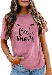 img 2 attached to Stylish Cat Mom Shirts: Perfect Pet Lover Gifts with Funny Cat Graphic Tees for Women