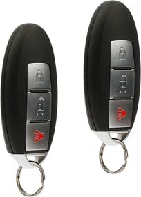 img 2 attached to 🔑 High-Quality Car Smart Key Fob Keyless Entry Remote - Fits 2013-2016 Nissan Pathfinder (KR5S180144014, 285E3-3KL4A) - Set of 2