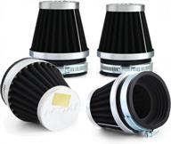 универсальный набор из 4 воздушных фильтров для мотоциклов - воздушные фильтры oxmart для honda, yamaha, suzuki, kawasaki, atv и скутера (60 мм) логотип