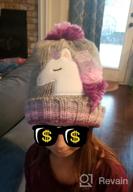 img 1 attached to ACCsa Colorful Knit Unicorn Pony Beanie Hat for Toddler Kids - Age Novelty review by Brenda Mitchell