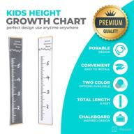 🌻 love grows here kids height growth chart - farmhouse decor wall hanging tape measure roll up growth chart for wall decor - black logo
