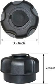 img 1 attached to 🔒 Sukemichi Locking Gas Cap for Boat: Anti-Theft Fuel Door Cover for Polaris RZ Ranger 900 1000 XP PRO XP Sportsman - Compatible with #5433687/5435534/5450389/5439075