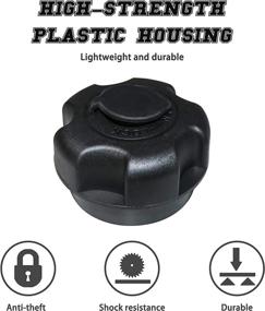 img 2 attached to 🔒 Sukemichi Locking Gas Cap for Boat: Anti-Theft Fuel Door Cover for Polaris RZ Ranger 900 1000 XP PRO XP Sportsman - Compatible with #5433687/5435534/5450389/5439075