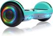 6.5" self-balancing hoverboard scooter with bluetooth speaker, led lights for kids by felimoda logo