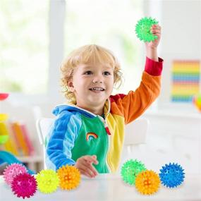 img 1 attached to Rubber Flashing Blinking Sensory Squeaky Baby & Toddler Toys