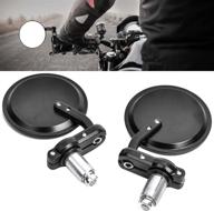 🔍 high-quality 22mm motorcycle rearview mirrors for 250, 390, 690 - sleek black design логотип