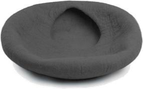 img 1 attached to 🐱 Woolygon 100% Merino Wool Handcrafted Cat Cave Bed - Eco-Friendly Felt Cave for Indoor Cats and Kittens