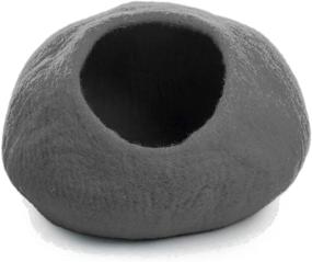 img 3 attached to 🐱 Woolygon 100% Merino Wool Handcrafted Cat Cave Bed - Eco-Friendly Felt Cave for Indoor Cats and Kittens