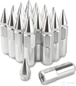 img 4 attached to 20PCS 60MM Spikes Lug Nuts Steel Extended Tuner Nuts For Rims M12X1 Tools & Equipment