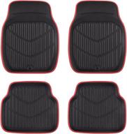 car pass luxury faux leather waterproof 3d car floor mats logo