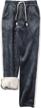 women's sherpa lined fleece winter jogger pants with track style - soft and cozy sweatpants logo
