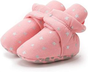 img 2 attached to 👶 Sawimlgy Newborn Booties Toddler Slipper Boys' Shoes - Boots: The Perfect Footwear for Little Adventurers