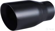 black exhaust tip double stainless replacement parts made as exhaust & emissions logo